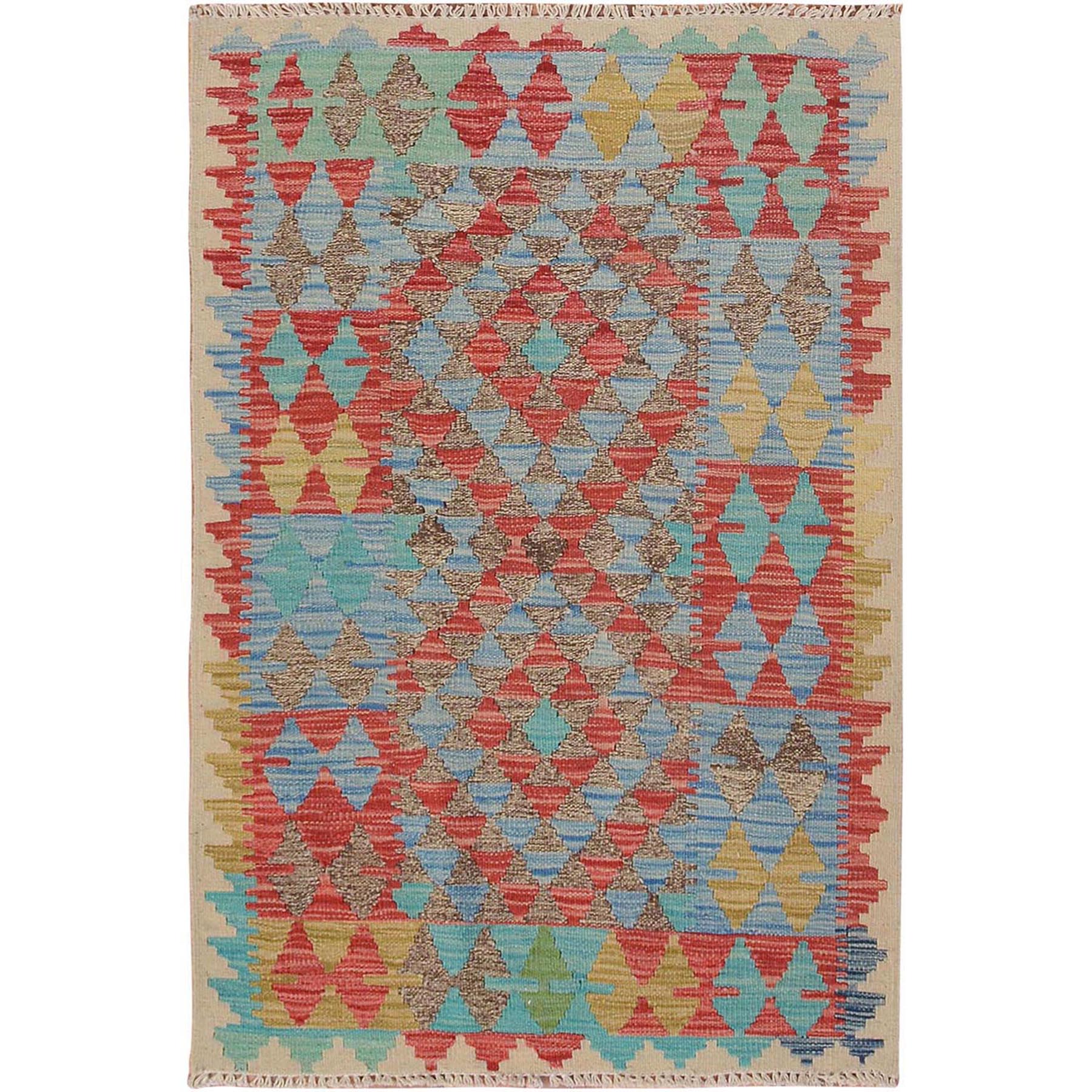 Traditional Wool Hand-Woven Area Rug 2'8